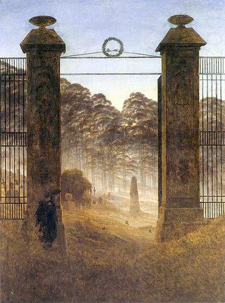 Friedhofseingang, Caspar David Friedrich